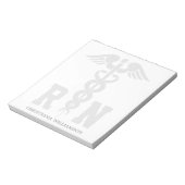 Personalisierte RN-Geschenke für Krankenschwestern Notizblock (Rotiert)