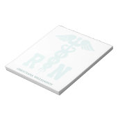 Personalisierte RN-Geschenke für Krankenschwestern Notizblock (Rotiert)