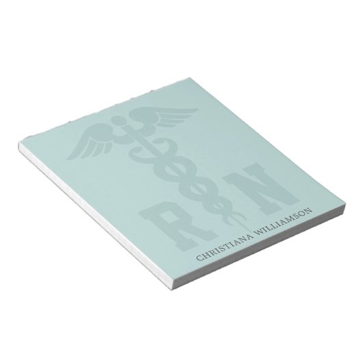 Personalisierte RN-Geschenke für Krankenschwestern Notizblock (angewinkelt)