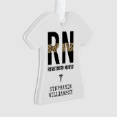 Personalisierte RN-Geschenke für Krankenschwestern Ornament (Vorderseite)
