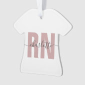 Personalisierte RN-Geschenke für Krankenschwestern Ornament (Vorderseite)