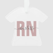 Personalisierte RN-Geschenke für Krankenschwestern Ornament (Vorderseite)