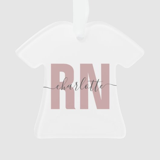 Personalisierte RN-Geschenke für Krankenschwestern Ornament (Vorderseite)