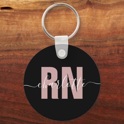 Personalisierte RN-Geschenke für Krankenschwestern Schlüsselanhänger (Vorderseite)