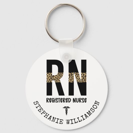 Personalisierte RN-Geschenke für Krankenschwestern Schlüsselanhänger (Vorderseite)