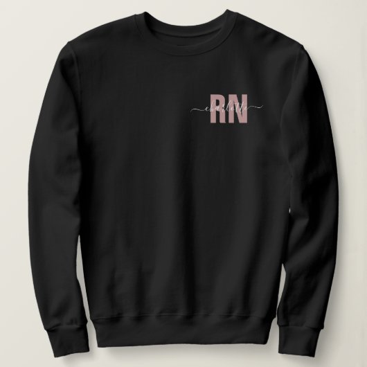 Personalisierte RN-Geschenke für Krankenschwestern Sweatshirt (Design vorne)