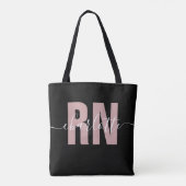 Personalisierte RN-Geschenke für Krankenschwestern Tasche (Rückseite)