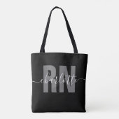 Personalisierte RN-Geschenke für Krankenschwestern Tasche (Rückseite)