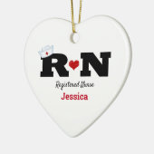 Personalisierte RN Keramik Weihnachten Ornament (Links)