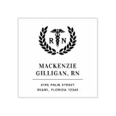 Personalisierte RN-Rücksendeadresse Gummistempel (Prägung)