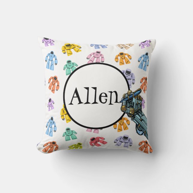 Personalisierte Roboter Kissen (Vorderseite)