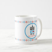 Personalisierte Roboter-Tasse Kaffeetasse (VorderseiteRechts)