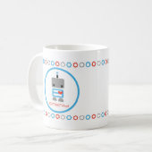 Personalisierte Roboter-Tasse Kaffeetasse (Vorderseite Links)