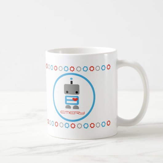 Personalisierte Roboter-Tasse Kaffeetasse (Rechts)