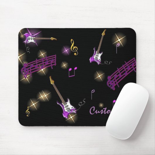 Personalisierte Rock Star Music Background Mouse P Mousepad (Mit Mouse)