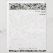 Personalisierte Rock Textur mit Rücksendeadresse Briefkopf (Vorne/Hinten)