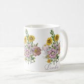 Personalisierte Rockrosen Kaffeetasse (VorderseiteRechts)