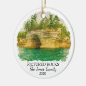 Personalisierte Rockschmuck, Michigan Keramik Ornament (Links)