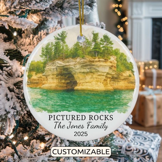 Personalisierte Rockschmuck, Michigan Keramik Ornament