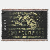 Personalisierte Rolle Cooler Vater Camouflage Flag Decke (Vorderseite)