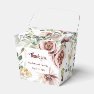 Personalisierte romantische Blumenpastellfarben Geschenkschachtel