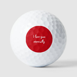 Personalisierte, romantische, ewige Liebe Golfball