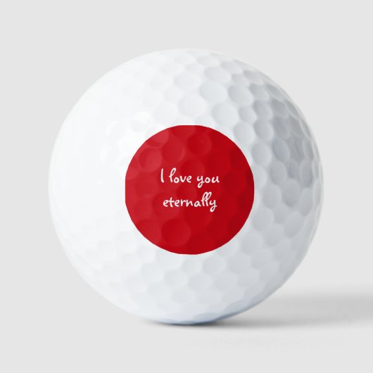 Personalisierte, romantische, ewige Liebe Golfball (Vorderseite)