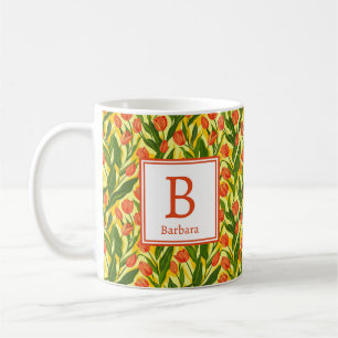 Personalisierte romantische Frühlingsblumen für Fr Kaffeetasse