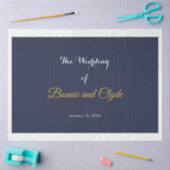 Personalisierte romantische Hochzeit 20" x 30" Seidenpapier (Basteln)