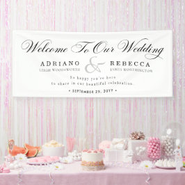 Personalisierte romantische Hochzeit Banner