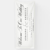 Personalisierte romantische Hochzeit Banner (Vertikal)
