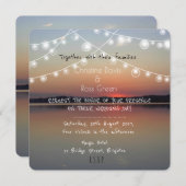 Personalisierte romantische Hochzeitsreise Einladung (Vorne/Hinten)