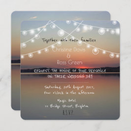 Personalisierte romantische Hochzeitsreise Einladung