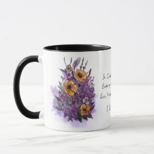 Personalisierte romantische Lavendel-Tasse für sie Tasse