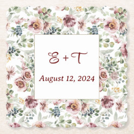 Personalisierte romantische pastellfarbene Unterse Untersetzer