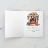 Personalisierte romantische Weihnachtskarte für Be Karte (Innenseite)