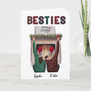 Personalisierte romantische Weihnachtskarte für Be Karte