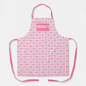 Personalisierte rosa Aztekenmuster-Schürze Schürze (Vorderseite)