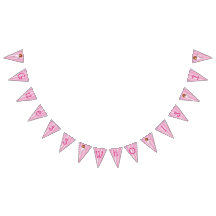 Personalisierte rosa Ballerina-Geburtstags-Fahne