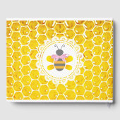 Personalisierte Rosa Biene Hummel Babydusche Buch (Rückseite)