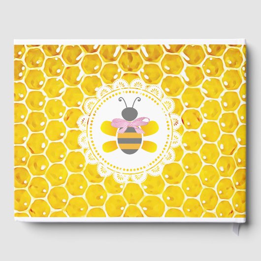 Personalisierte Rosa Biene Hummel Babydusche Buch (Rückseite)