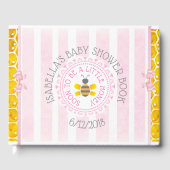 Personalisierte Rosa Biene Hummel Babydusche Buch (Vorderseite)