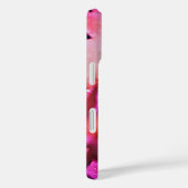 Personalisierte rosa Blume Apple iPhone Case (Rückseite / Rechts)