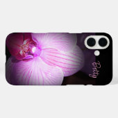 Personalisierte rosa Blume Apple iPhone Case (Rückseite (Horizontal))
