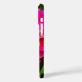 Personalisierte rosa Blume Apple iPhone Case (Rückseite / Links)