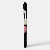 Personalisierte rosa Blume Apple iPhone Case (Rückseite / Links)