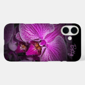 Personalisierte rosa Blume Apple iPhone Case (Rückseite (Horizontal))