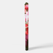 Personalisierte rosa Blume Apple iPhone Case (Rückseite / Links)