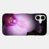 Personalisierte rosa Blume Apple iPhone Case Hülle (Rückseite (Horizontal))