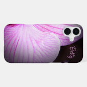 Personalisierte rosa Blumen Apple iPhone-Hülle iPhone Hülle (Rückseite (Horizontal))